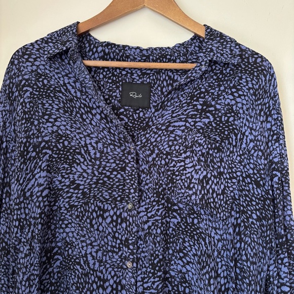 Rails Josephine Midnight Lynx Button Front Shirt Large - Picture 3 of 9